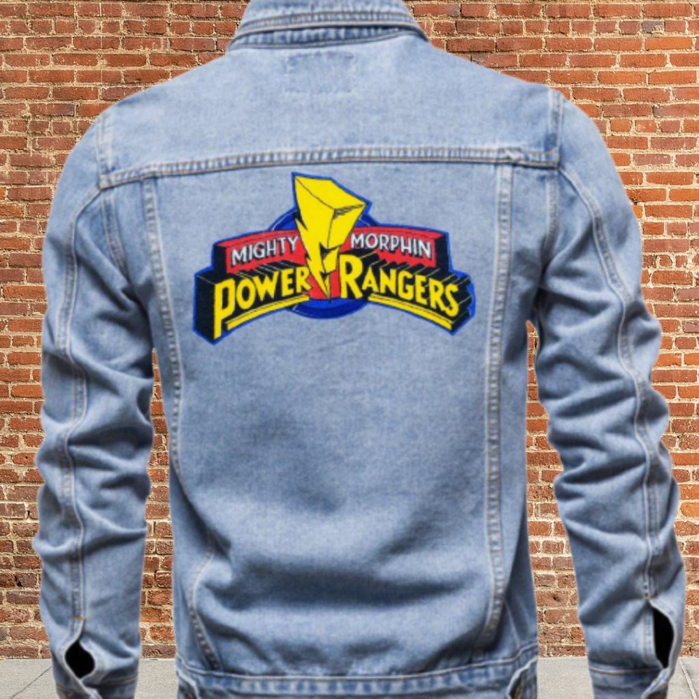 Vintage Mighty Morphin Power Rangers Large Felt Patch Applique 90s Kid N…